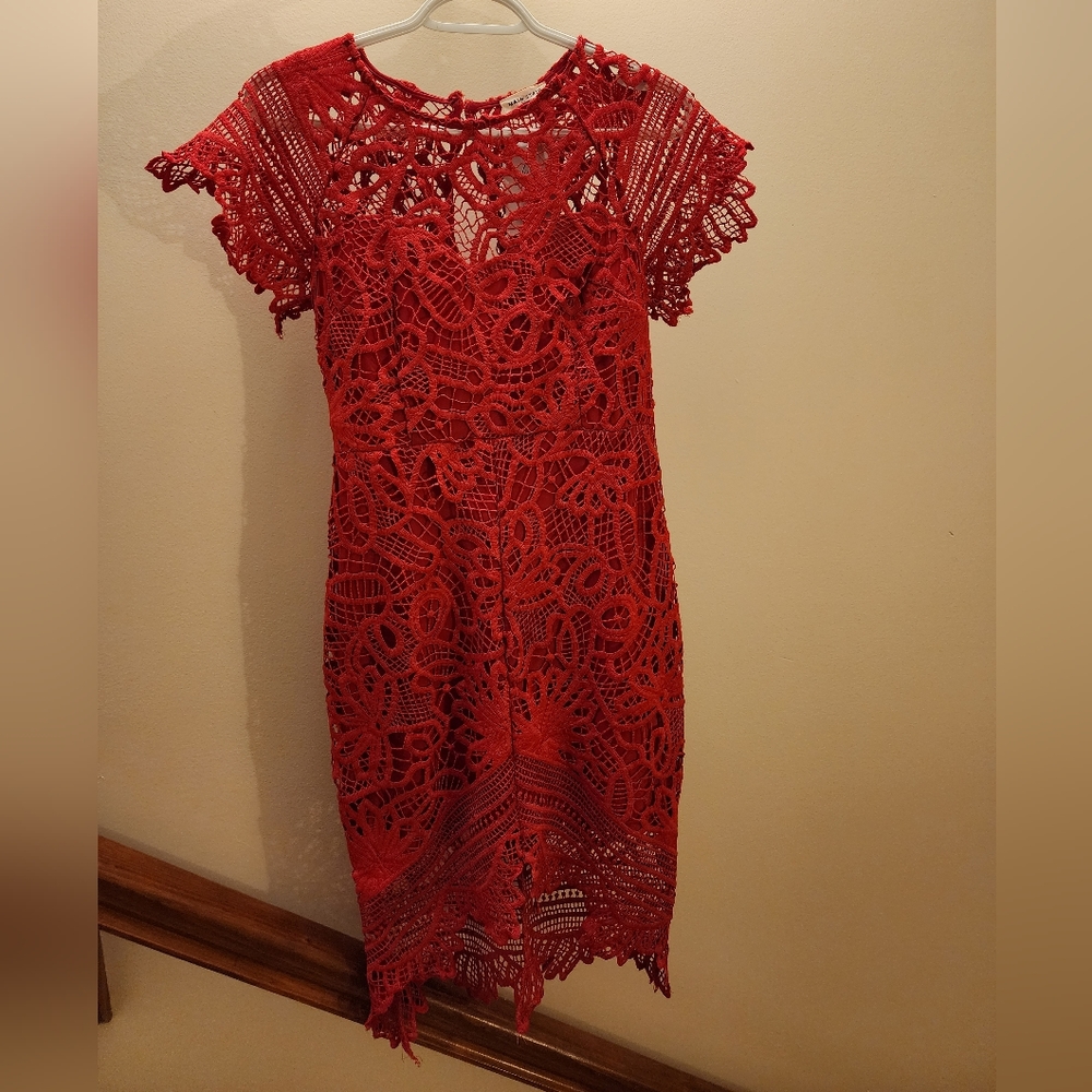 Red Formal mini dress